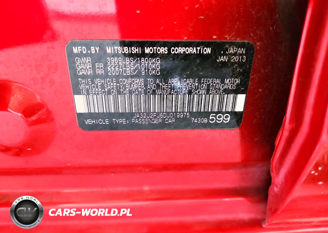 2013 Mitsubishi Lancer Es VIN:JA32U2FU6DU019975 - 12