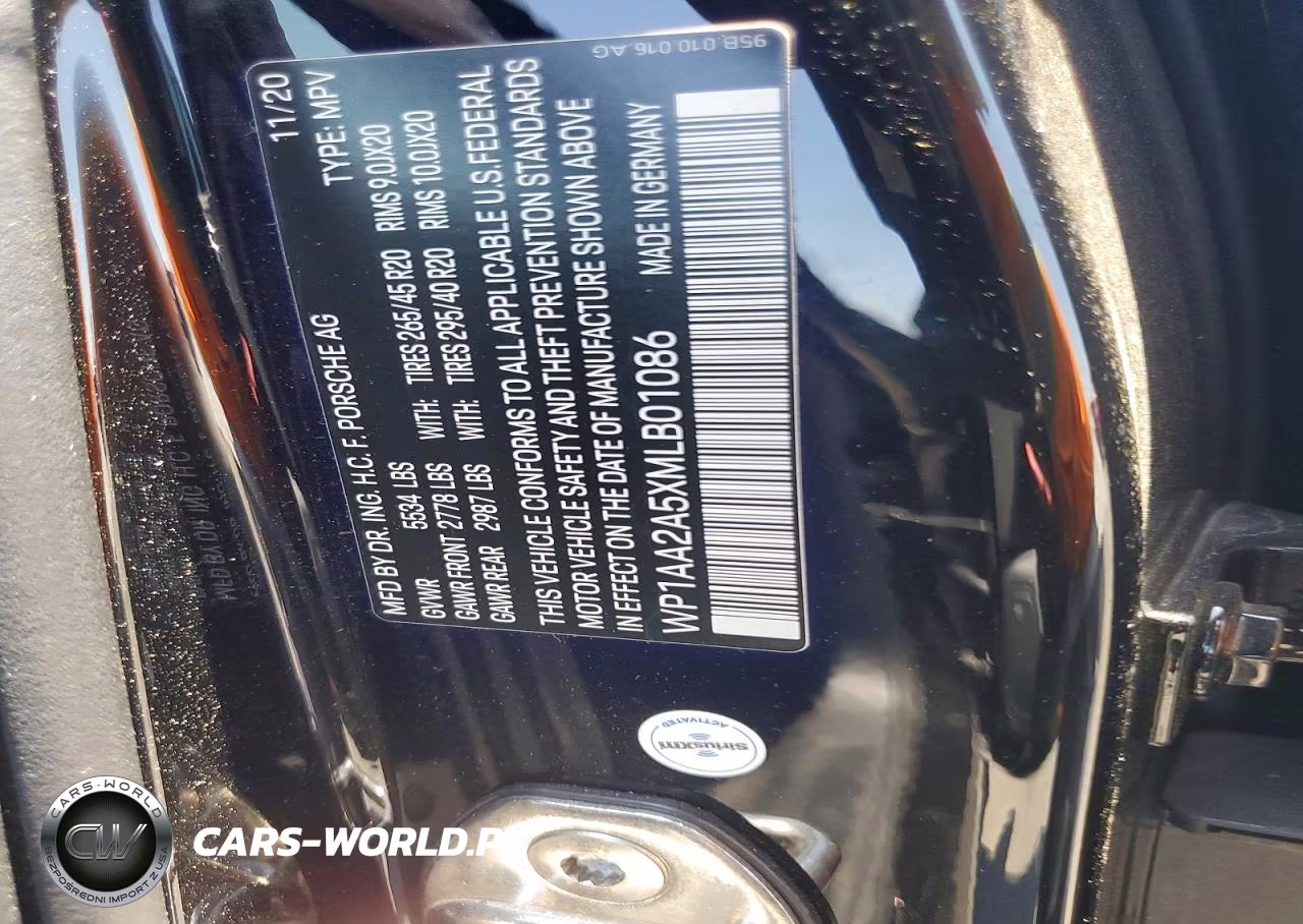 2021 Porsche Macan VIN:WP1AA2A5XMLB01086 - 13