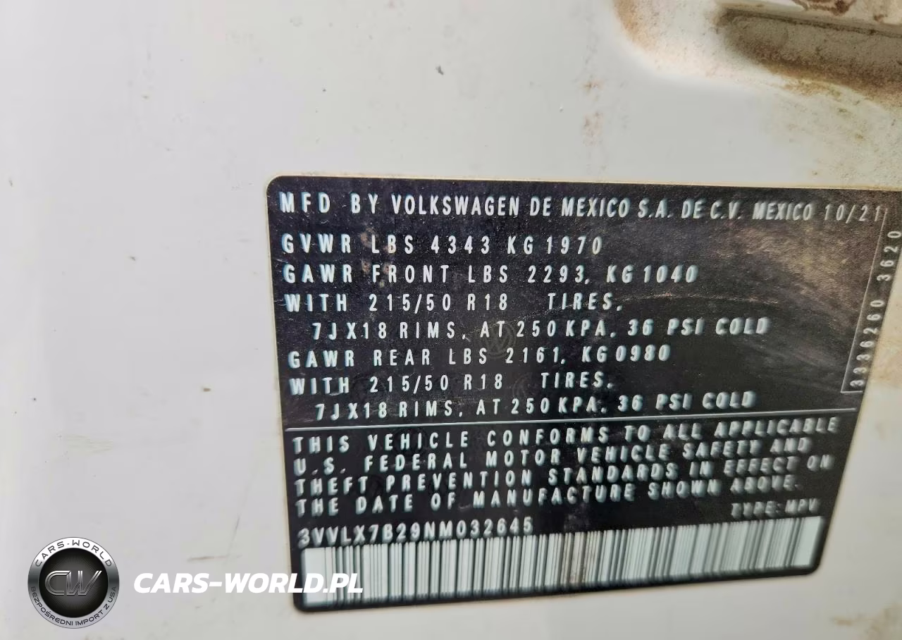2022 Volkswagen Taos Se Iq Drive VIN:3VVLX7B29NM032645 - 12