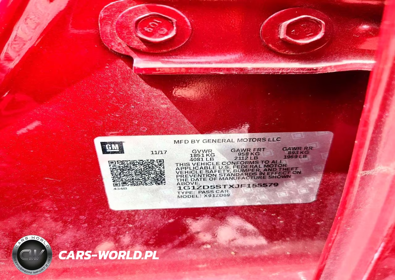 2018 Chevrolet Malibu Lt VIN:1G1ZD5STXJF155579 - 12