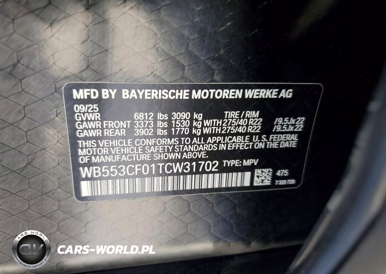2026 BMW Ix xDrive60 VIN:WB553CF01TCW31702 - 13