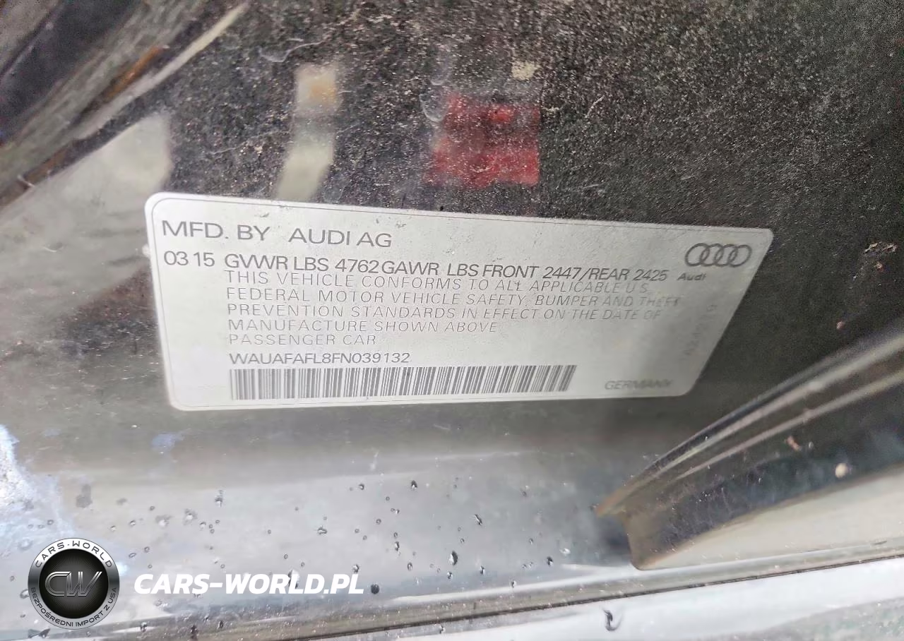 2015 Audi A4 Premium VIN:WAUAFAFL8FN039132 - 12