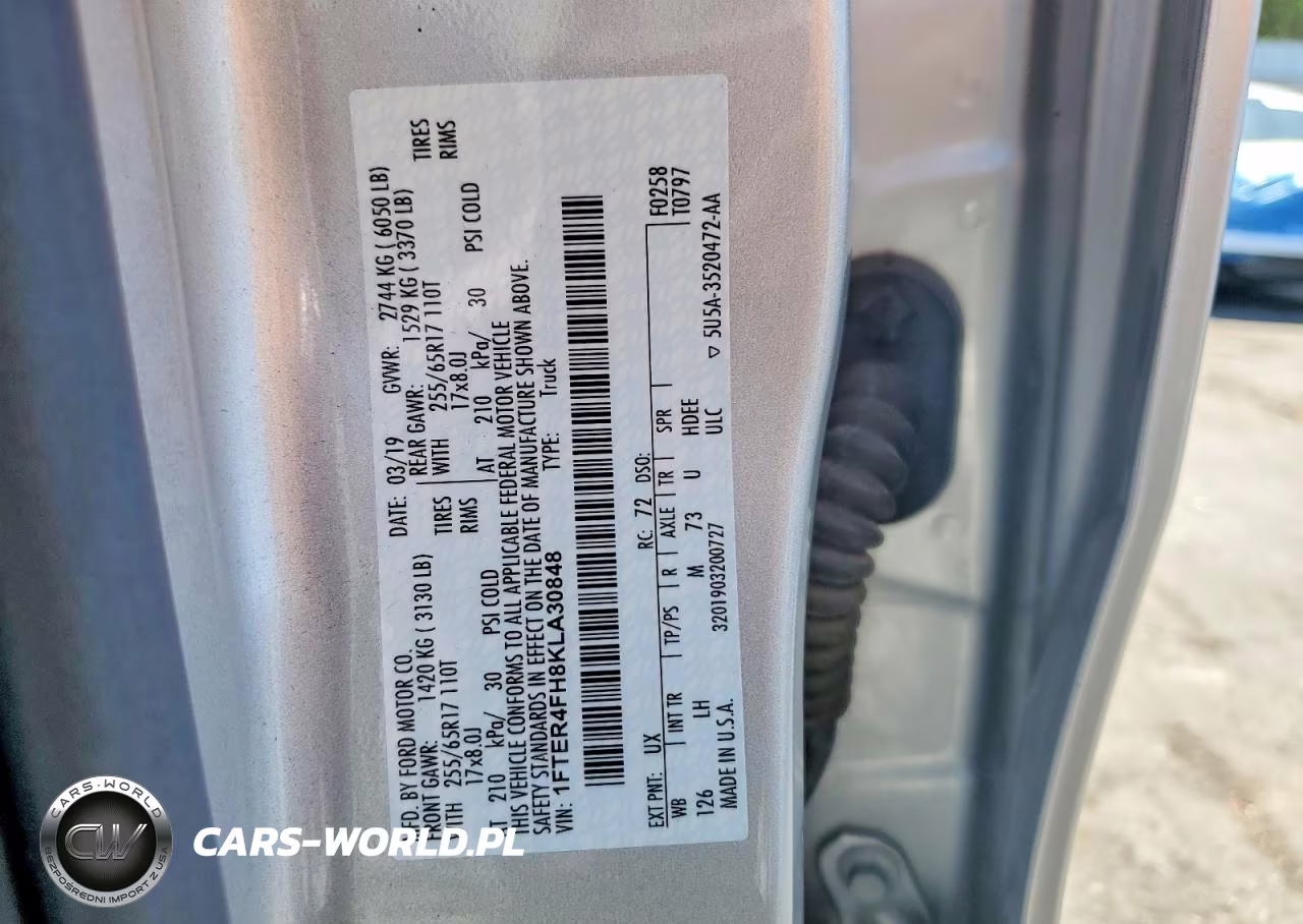 2019 Ford Ranger Xl VIN:1FTER4FH8KLA30848 - 12