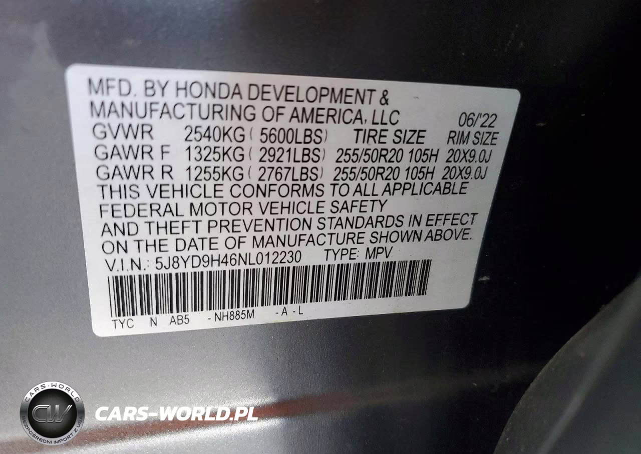 2022 Acura Mdx Technology VIN:5J8YD9H46NL012230 - 13