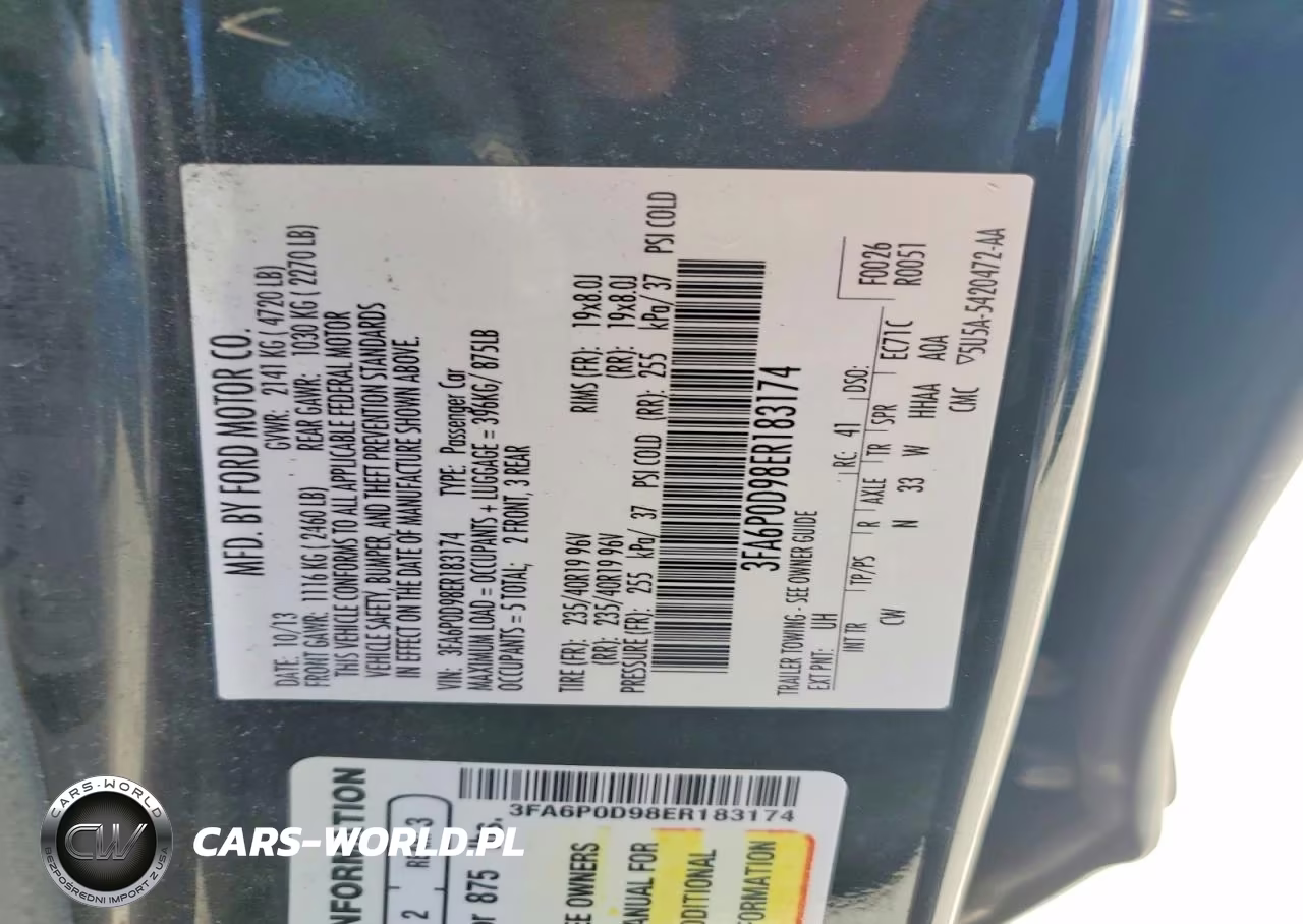 2014 Ford Fusion Titanium VIN:3FA6P0D98ER183174 - 12