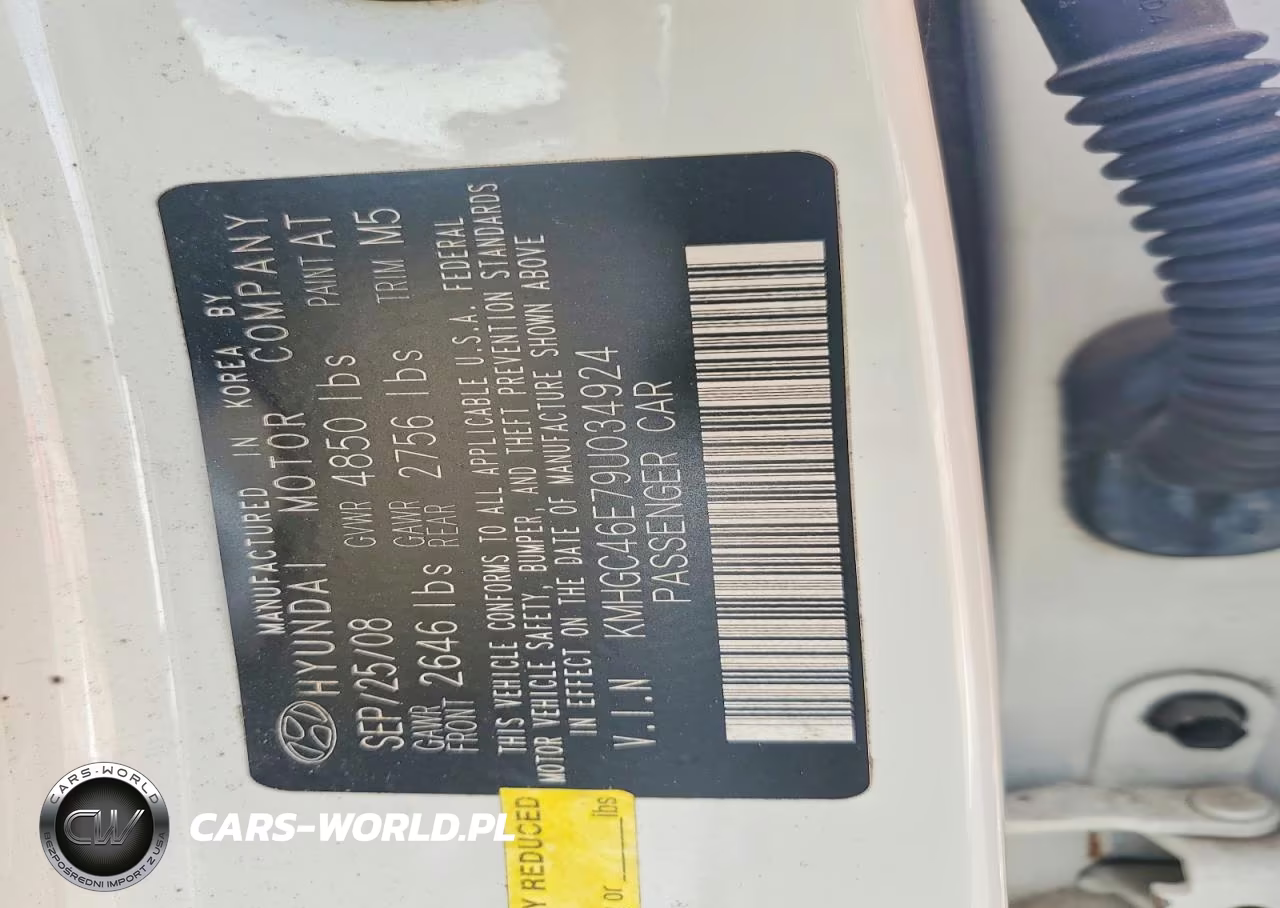 2009 Hyundai Genesis 3.8L VIN:KMHGC46E79U034924 - 12