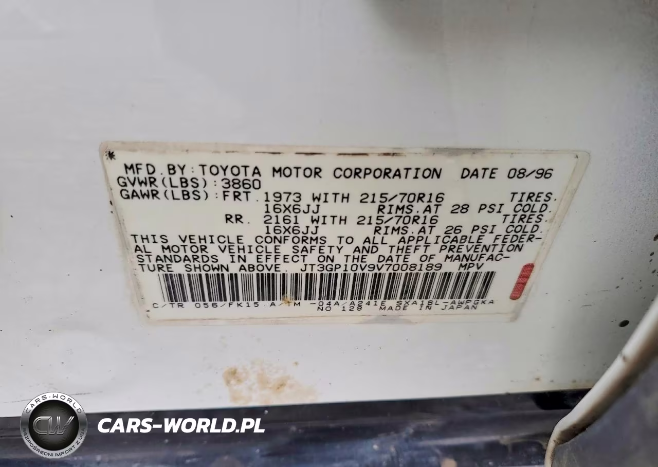 1997 Toyota Rav 4 VIN:JT3GP10V9V7008189 - 13