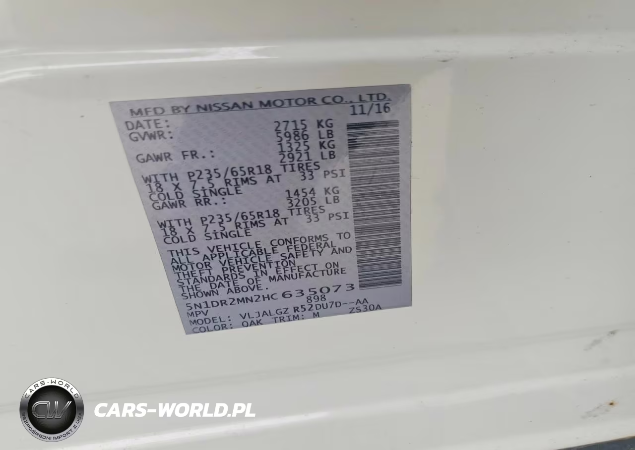 2017 Nissan Pathfinder Sl VIN:5N1DR2MN2HC635073 - 12