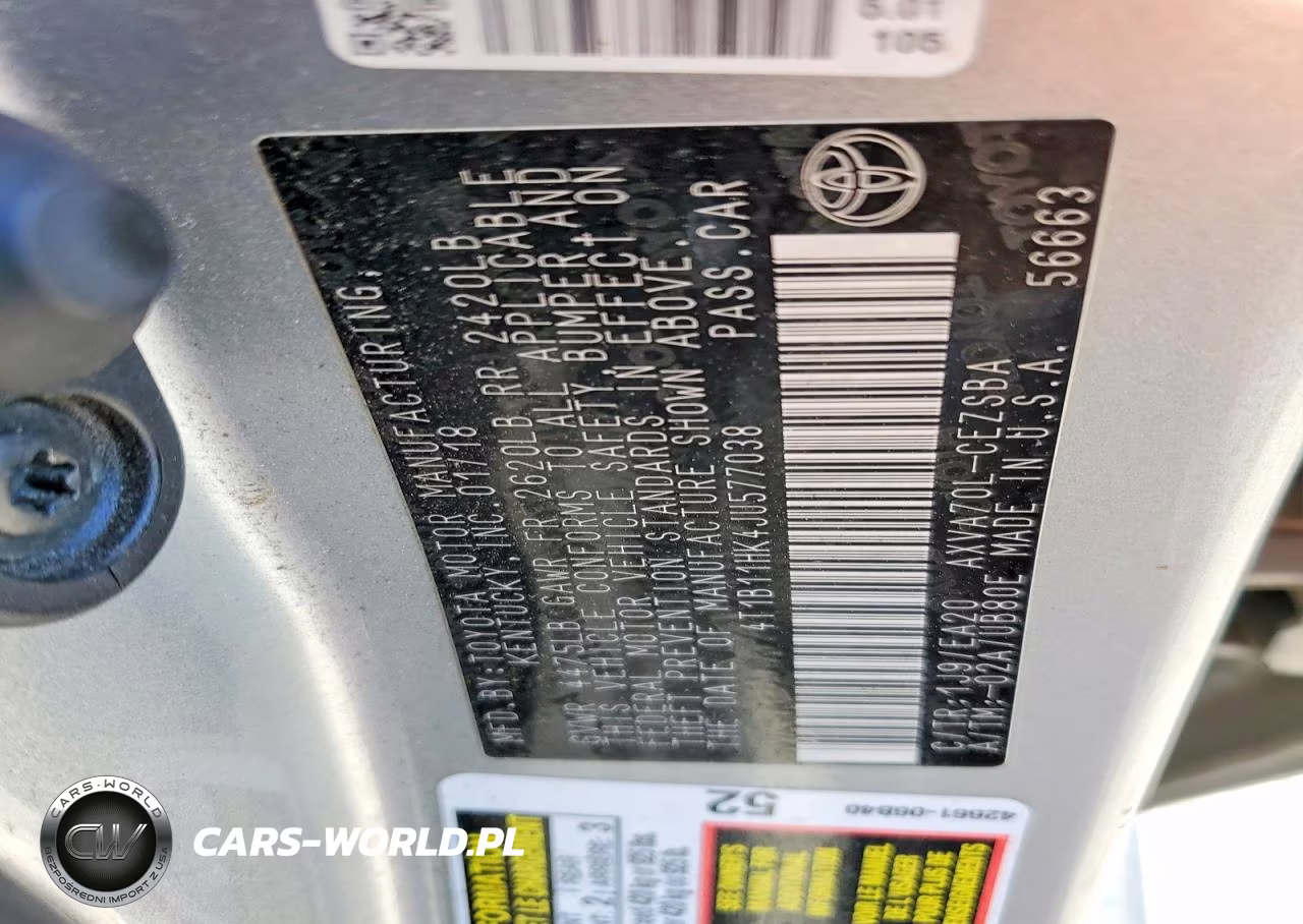 2018 Toyota Camry Se VIN:4T1B11HK4JU577038 - 12