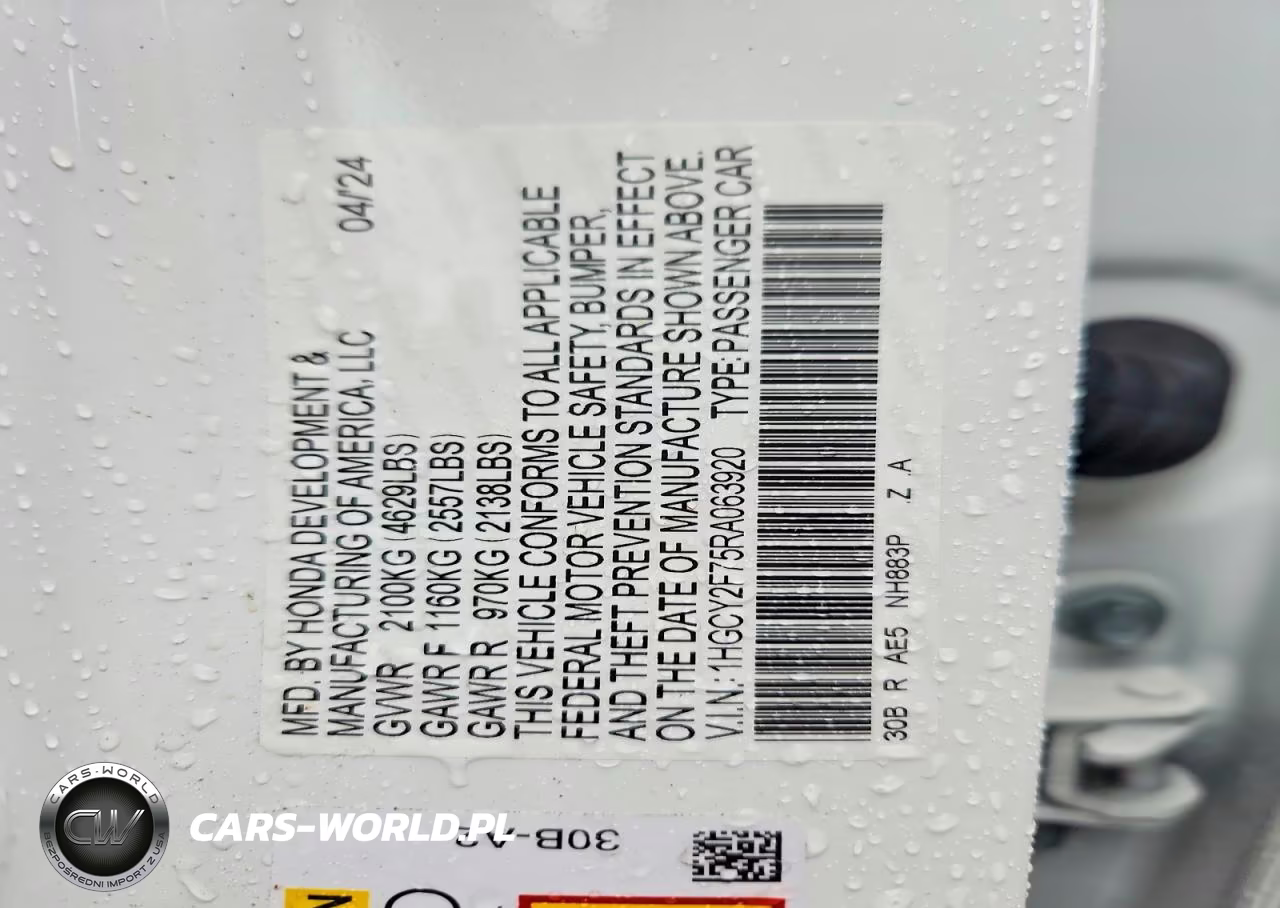 2024 Honda Accord Hybrid Sport-L VIN:1HGCY2F75RA063920 - 12