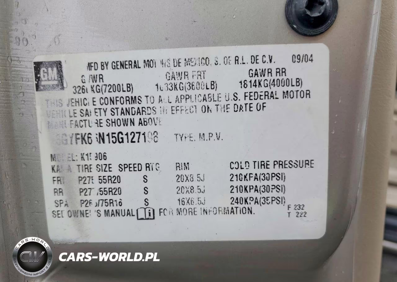2005 Cadillac Escalade Esv VIN:3GYFK66N15G127198 - 13