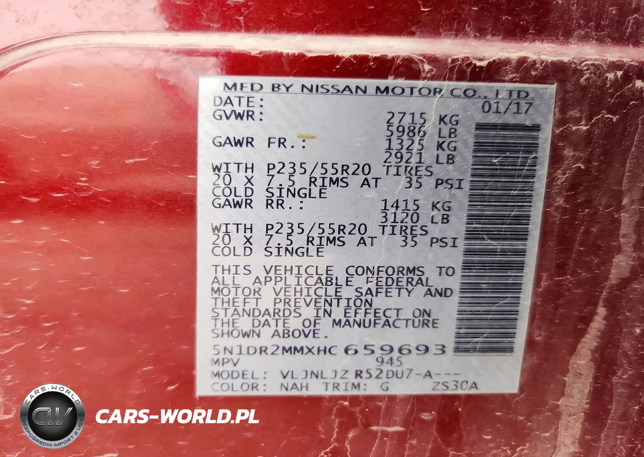 2017 Nissan Pathfinder Platinum VIN:5N1DR2MMXHC659693 - 14