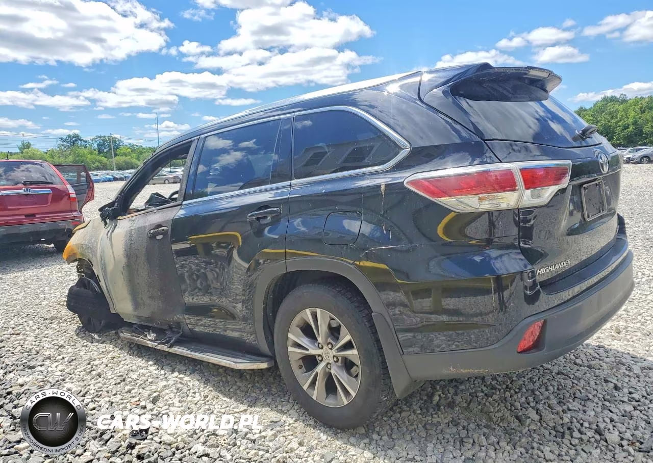 2015 Toyota Highlander Xle VIN:5TDJKRFH4FS174983 - 2