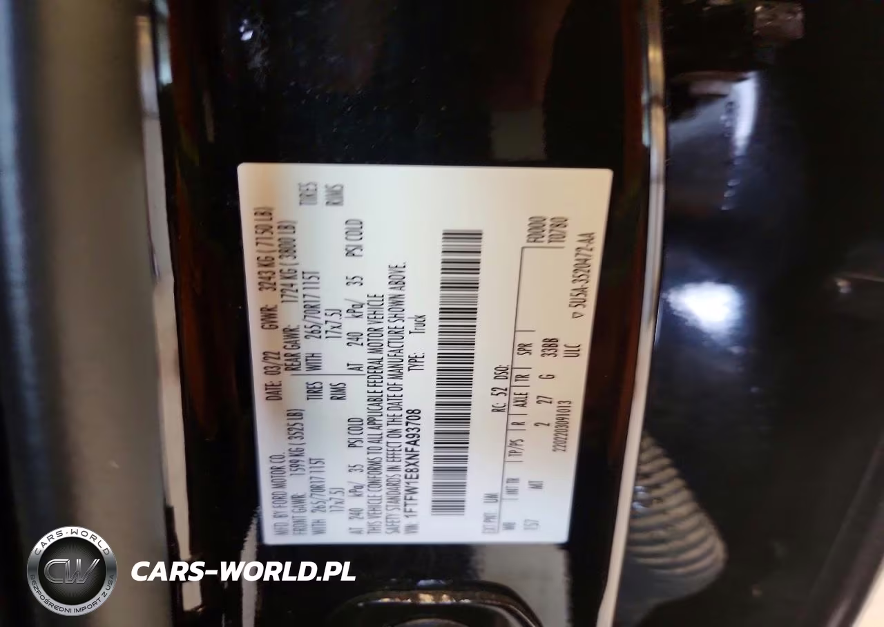 2022 Ford F150 Supercrew VIN:1FTFW1E8XNFA93708 - 12