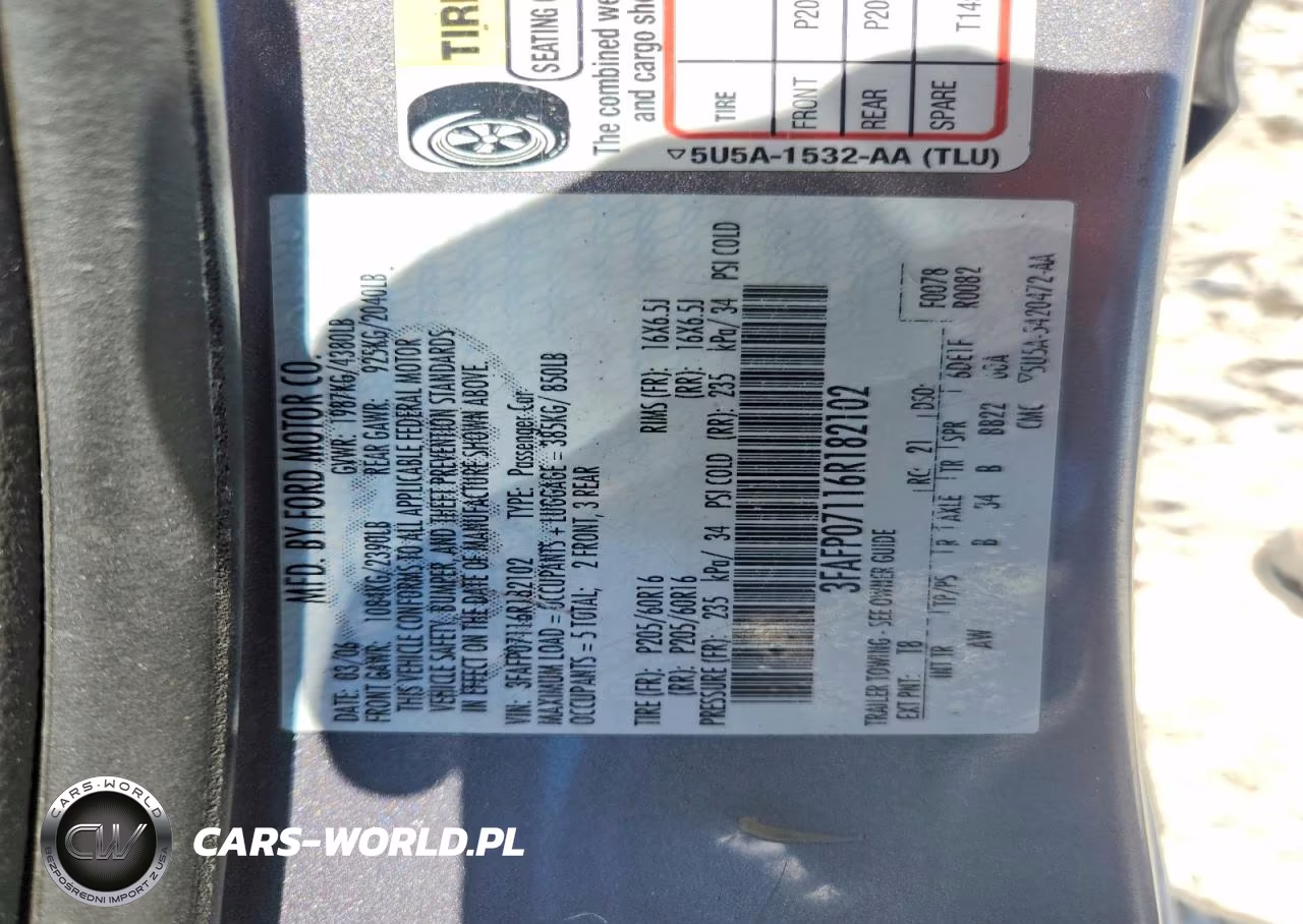 2006 Ford Fusion Se VIN:3FAFP07116R182102 - 13