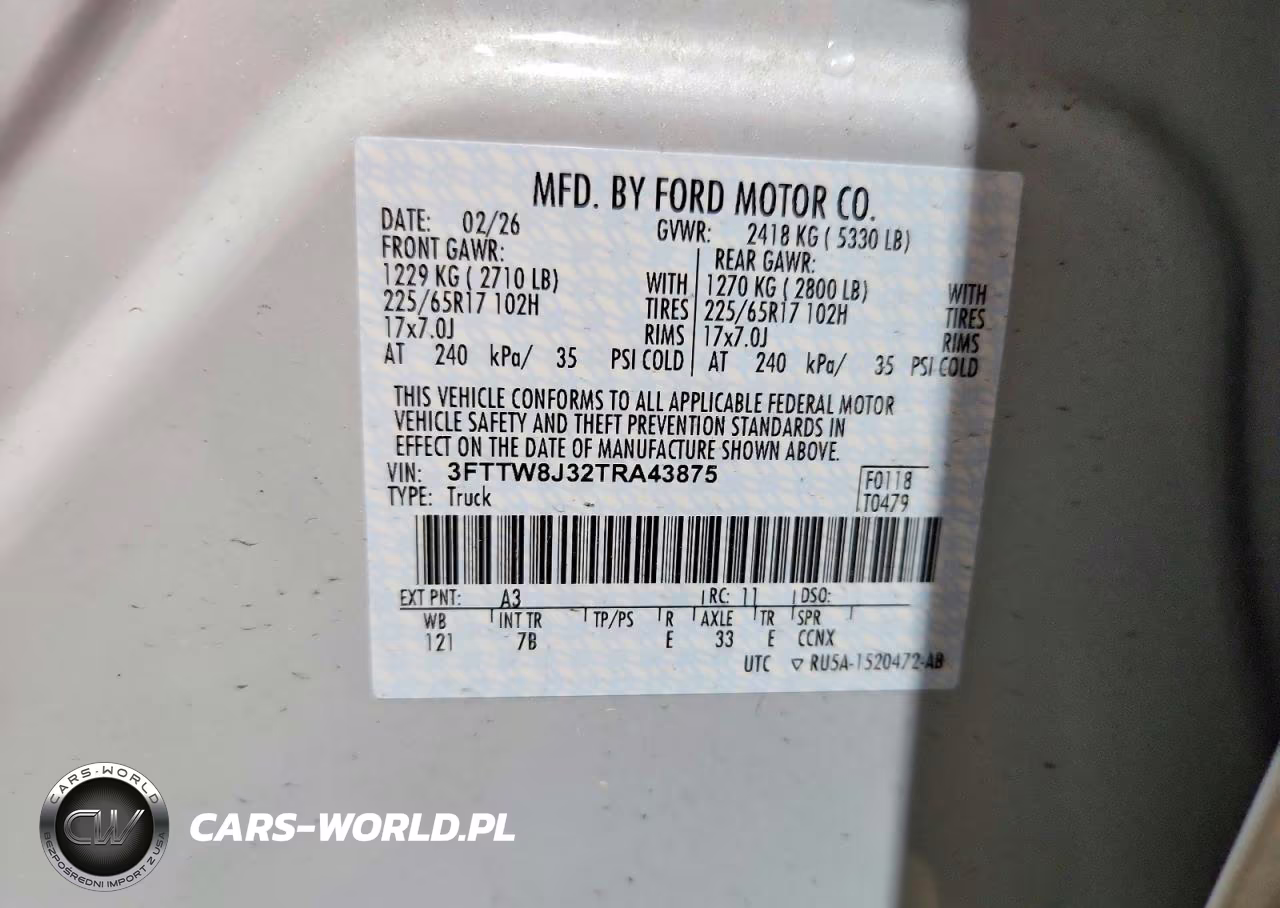 2026 Ford Maverick Xlt VIN:3FTTW8J32TRA43875 - 12