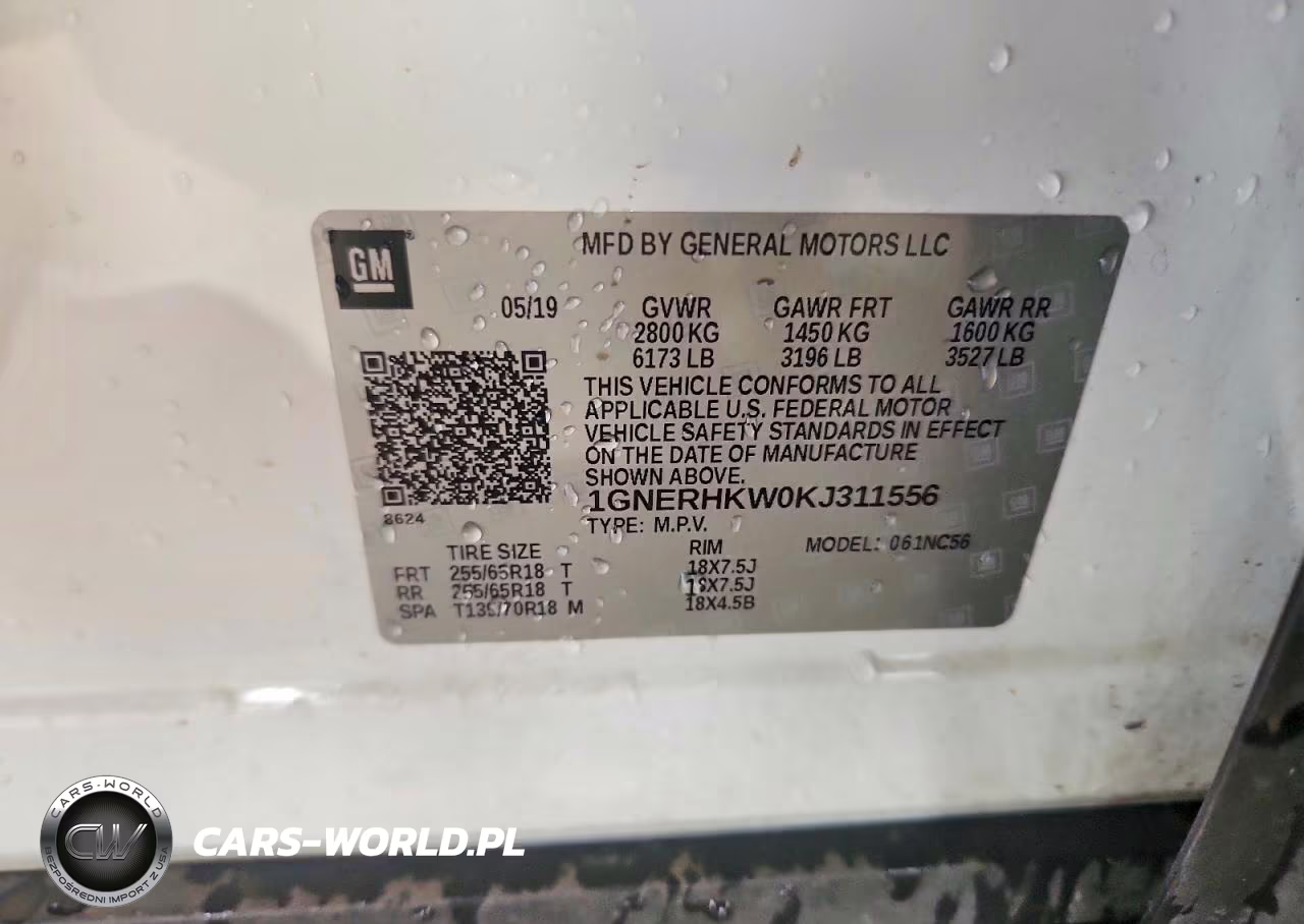 2019 Chevrolet Traverse Lt VIN:1GNERHKW0KJ311556 - 13