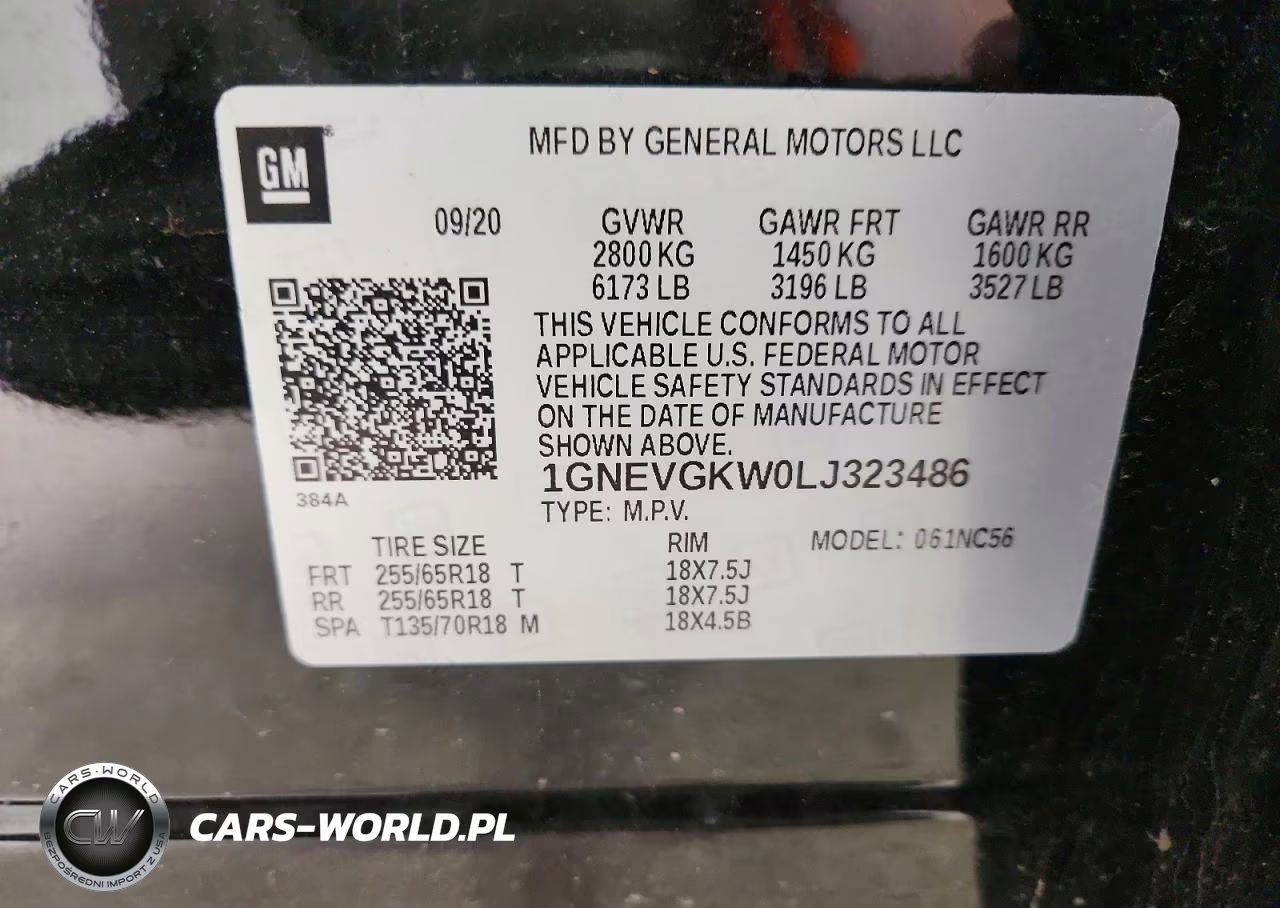 2020 Chevrolet Traverse Lt VIN:1GNEVGKW0LJ323486 - 13
