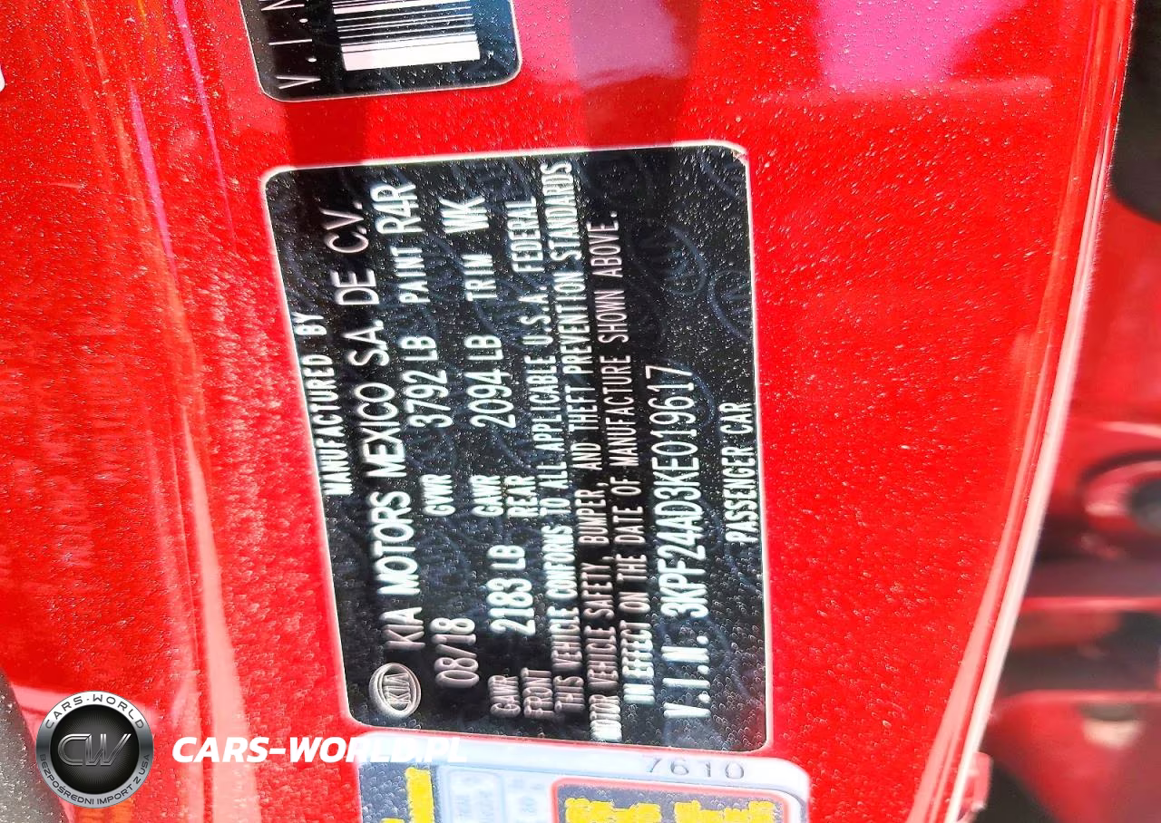 2019 Kia Forte Lxs VIN:3KPF24AD3KE019617 - 13