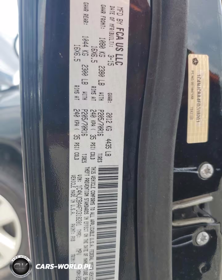 2015 Jeep Compass Sport VIN:1C4NJCBA4FD318201 - 13