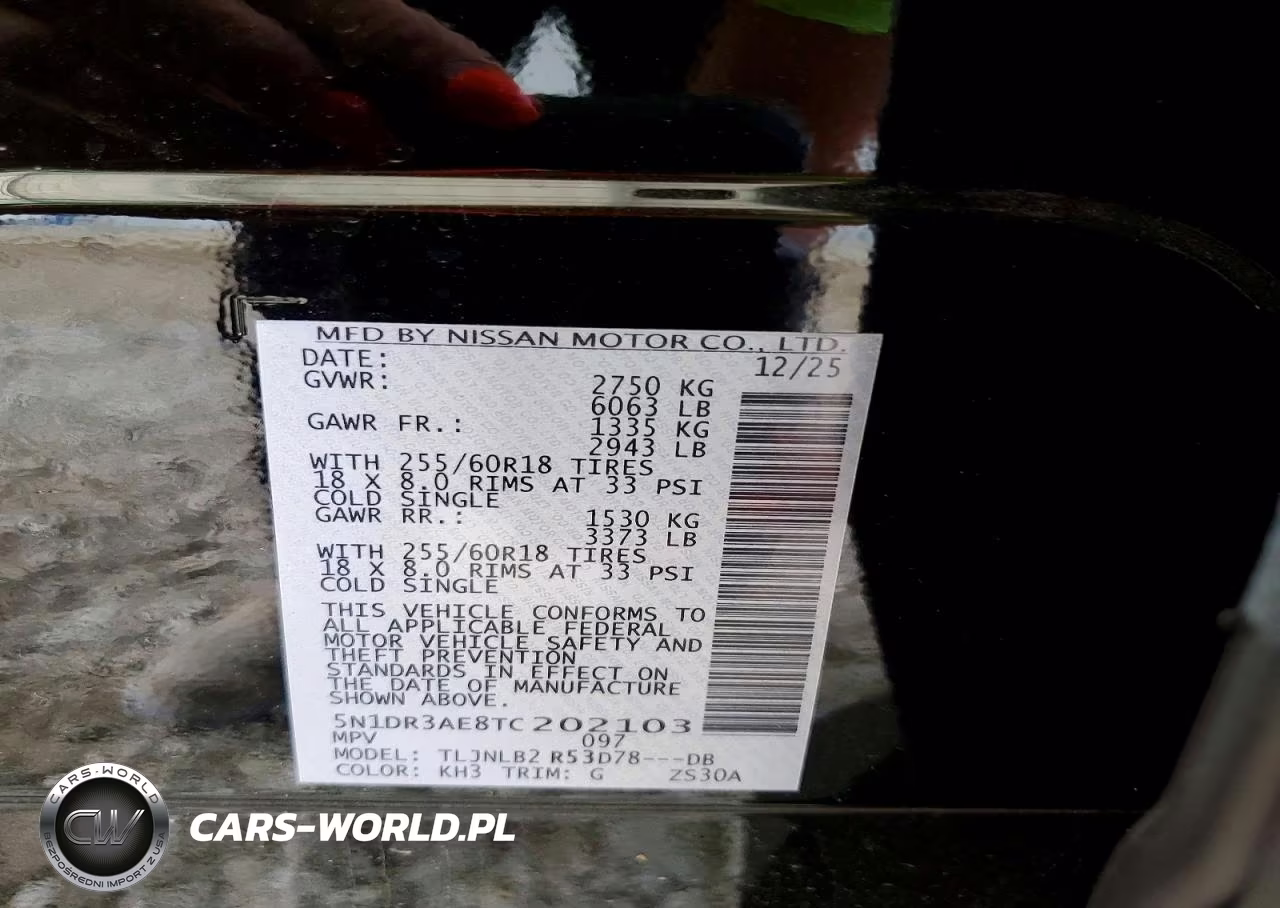 2026 Nissan Pathfinder VIN:5N1DR3AE8TC202103 - 13
