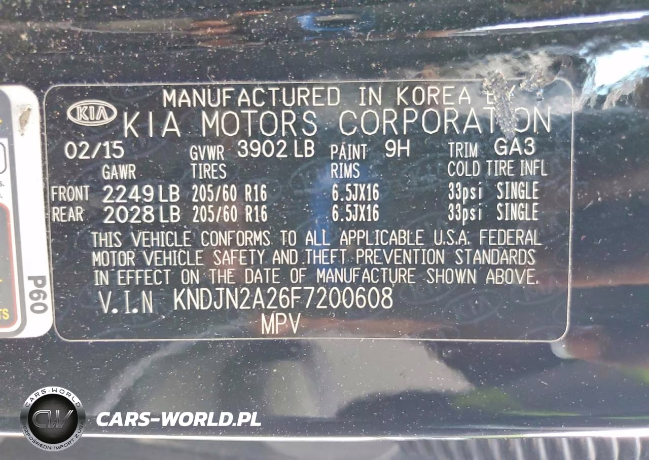 2015 Kia Soul Base VIN:KNDJN2A26F7200608 - 13