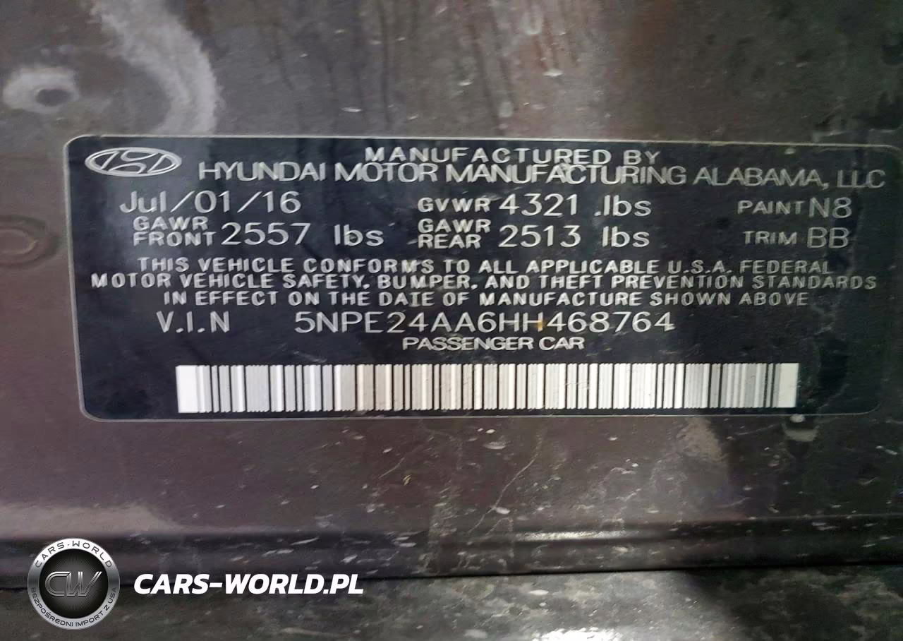 2017 Hyundai Sonata Eco VIN:5NPE24AA6HH468764 - 12