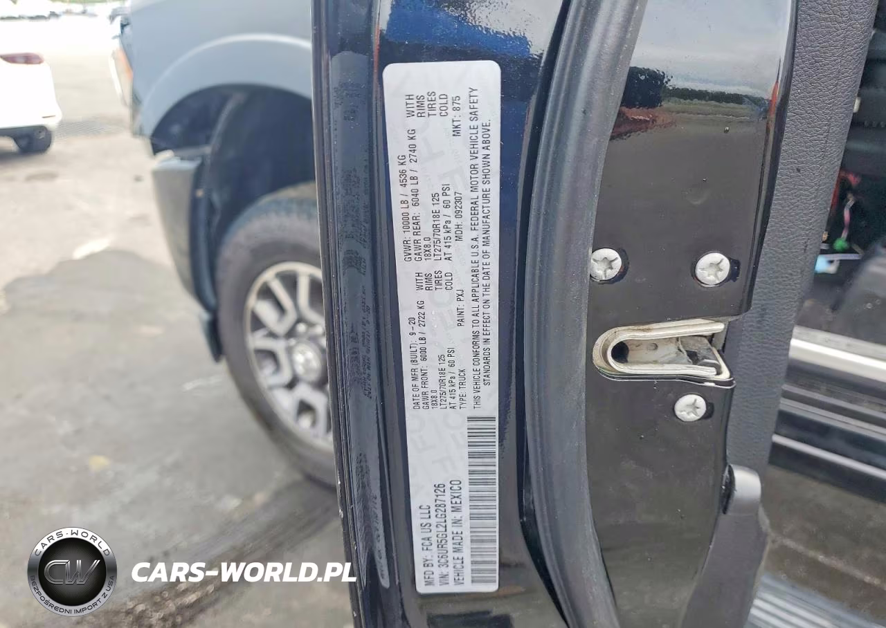 2020 Ram 2500 Longhorn VIN:3C6UR5GL2LG287126 - 12