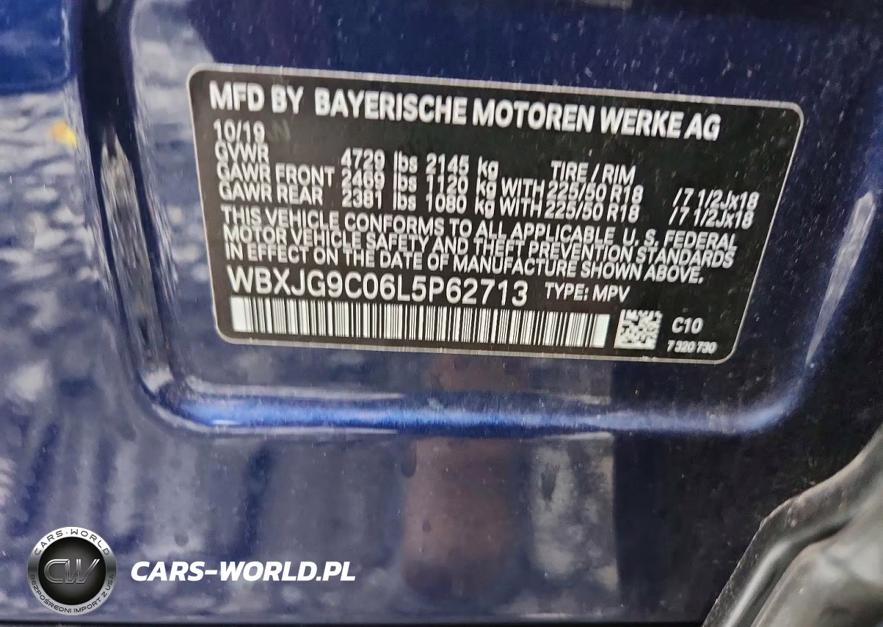 2020 BMW X1 xDrive28I VIN:WBXJG9C06L5P62713 - 13