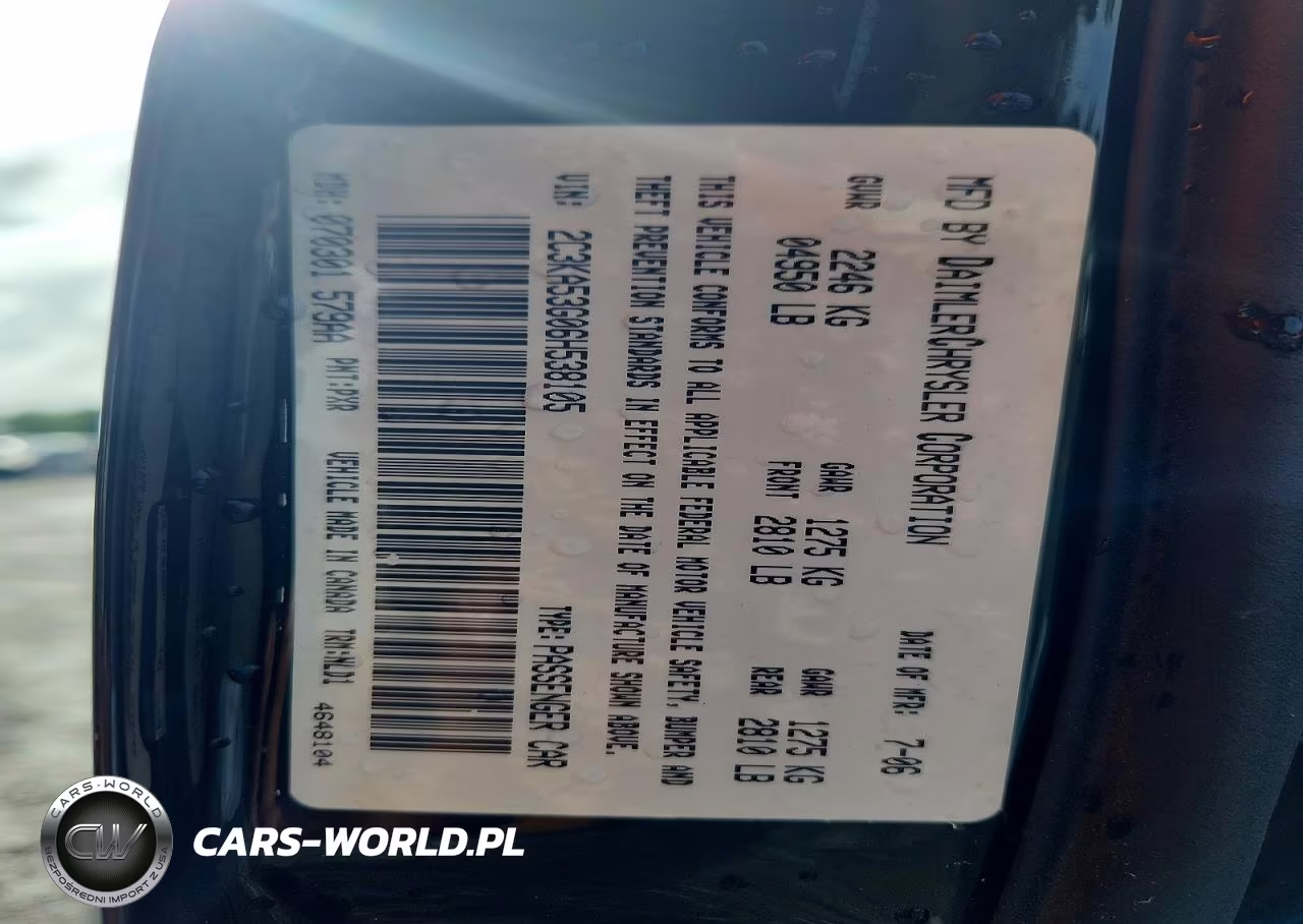 2006 Chrysler 300 Touring VIN:2C3KA53G06H538105 - 12