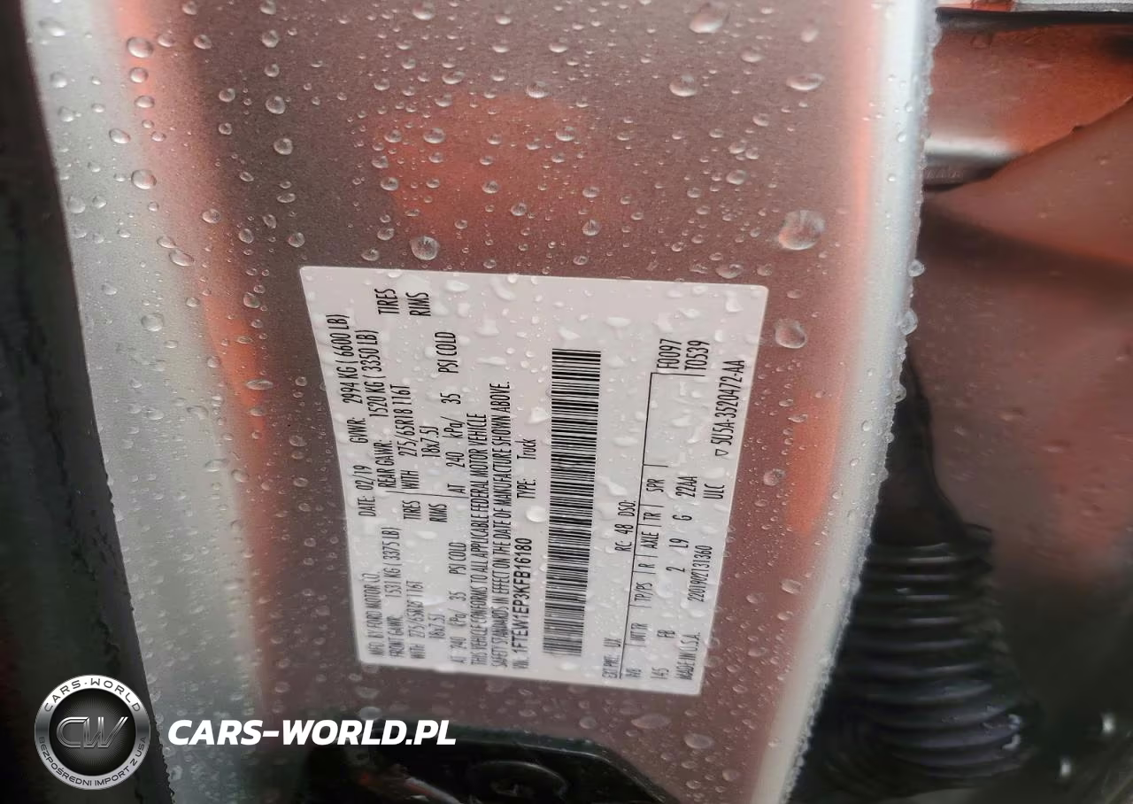 2019 Ford F150 Supercrew VIN:1FTEW1EP3KFB16180 - 12
