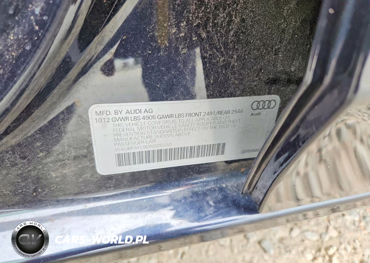 2013 Audi A4 Premium VIN:WAUBFAFL9DN025550 - 12