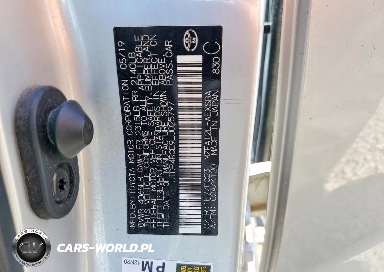 2020 Toyota Corolla Se VIN:JTDP4RCE9LJ025797 - 13
