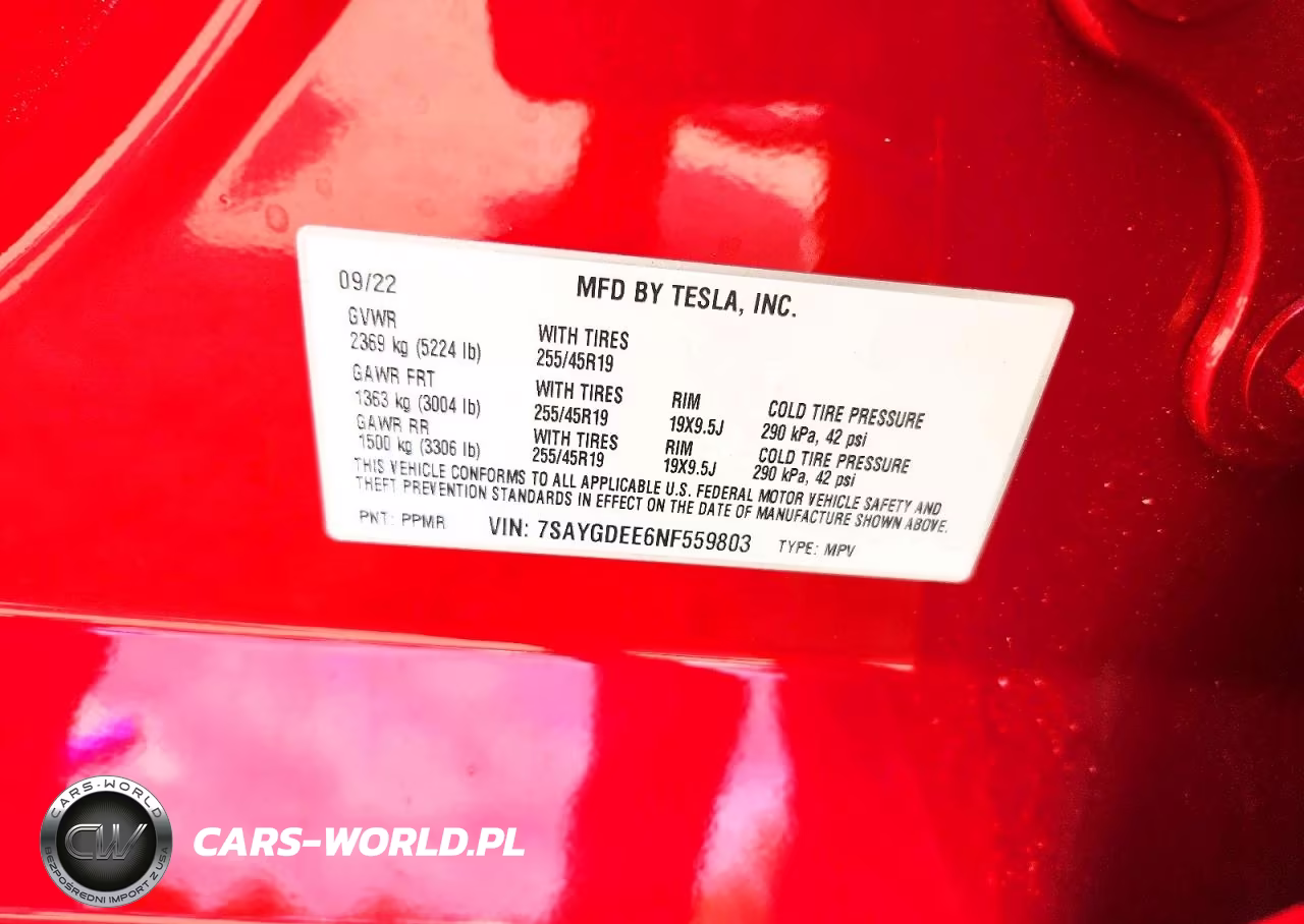 2022 Tesla Model Y VIN:7SAYGDEE6NF559803 - 13