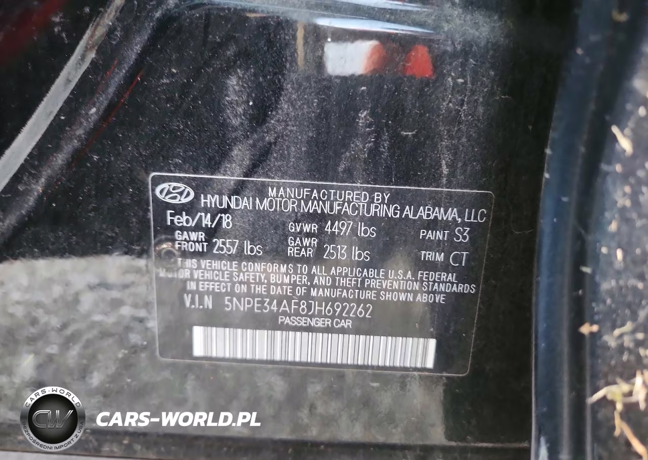 2018 Hyundai Sonata Sport VIN:5NPE34AF8JH692262 - 12
