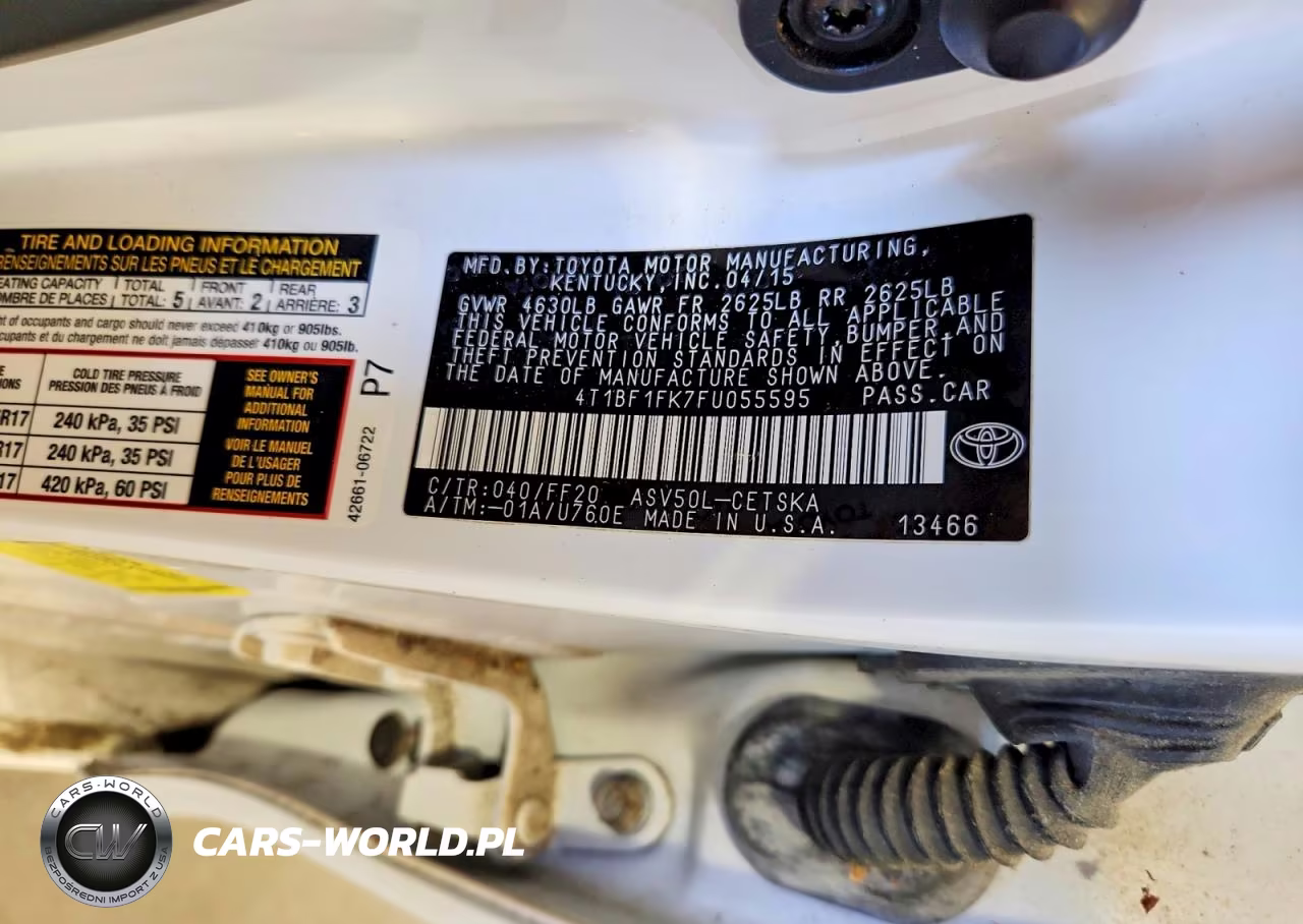 2015 Toyota Camry Se VIN:4T1BF1FK7FU055595 - 13