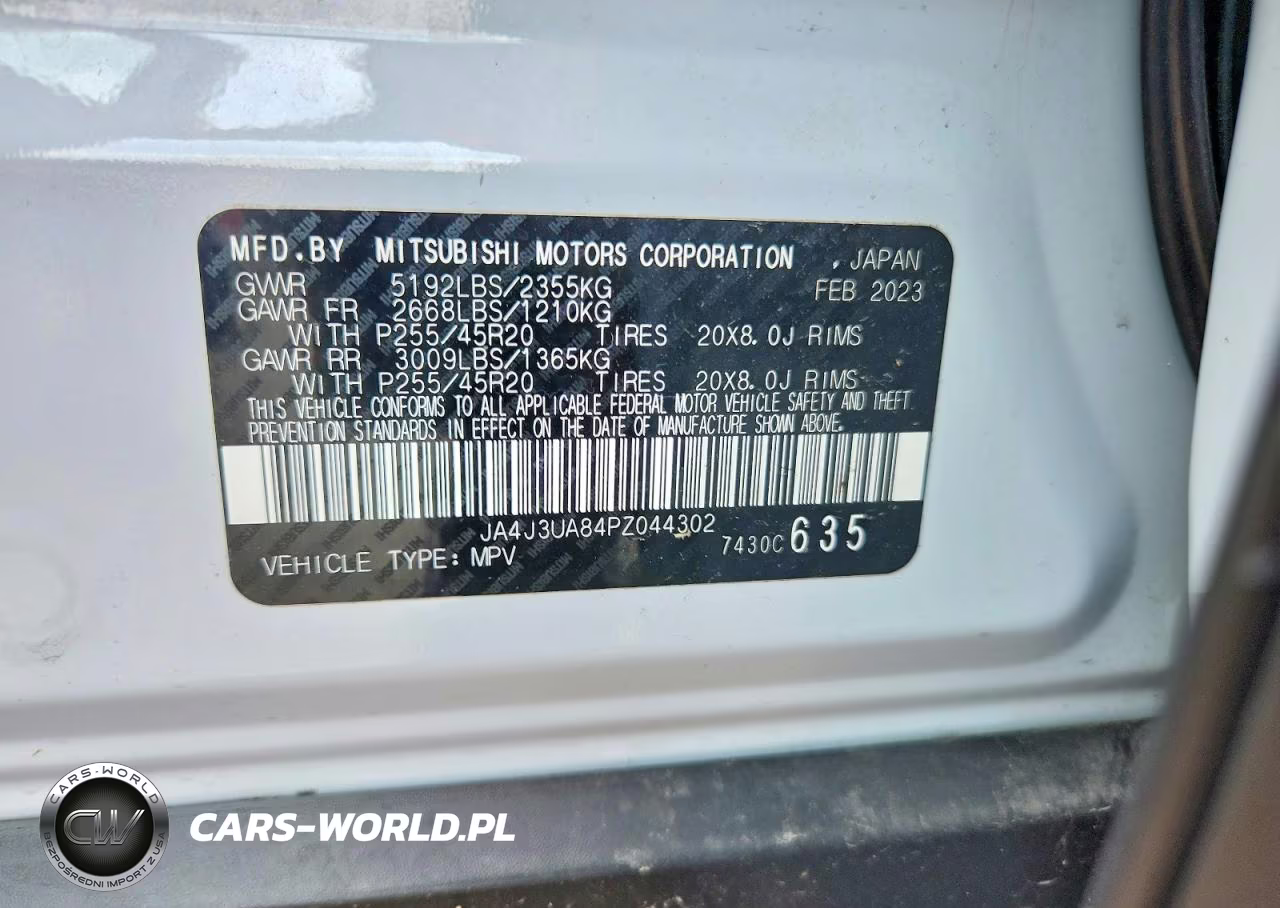 2023 Mitsubishi Outlander Se VIN:JA4J3UA84PZ044302 - 12