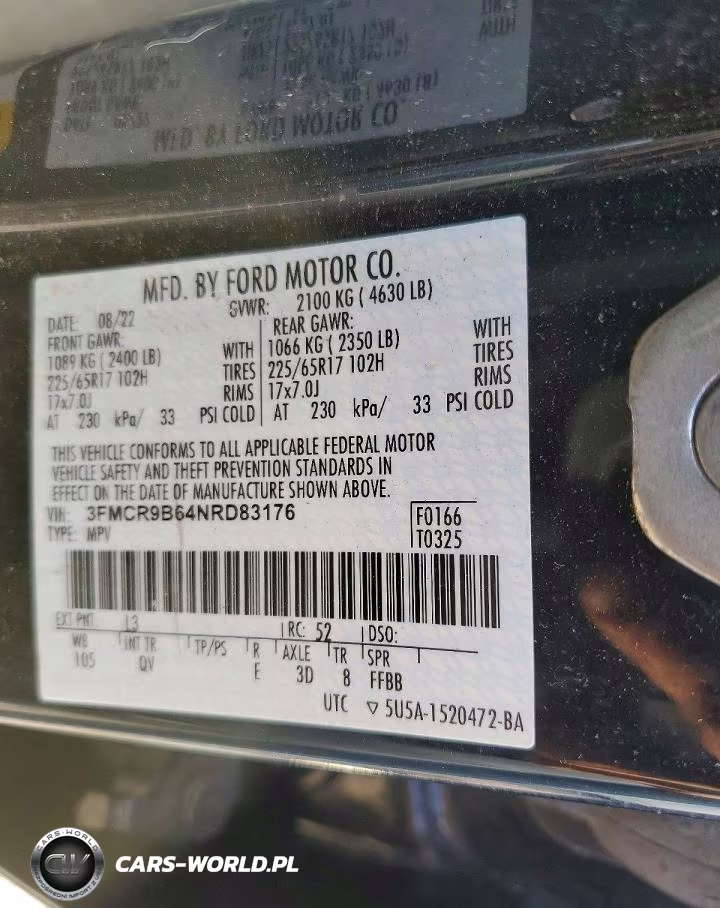 2022 Ford Bronco Sport Big Bend VIN:3FMCR9B64NRD83176 - 13