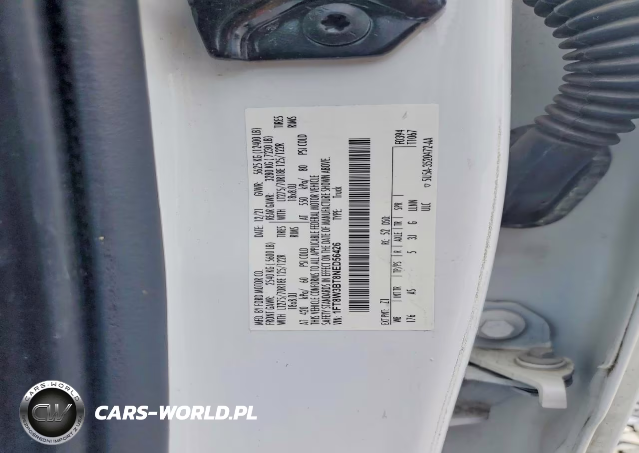 2022 Ford F350 Super Duty VIN:1FT8W3BT8NED56426 - 13