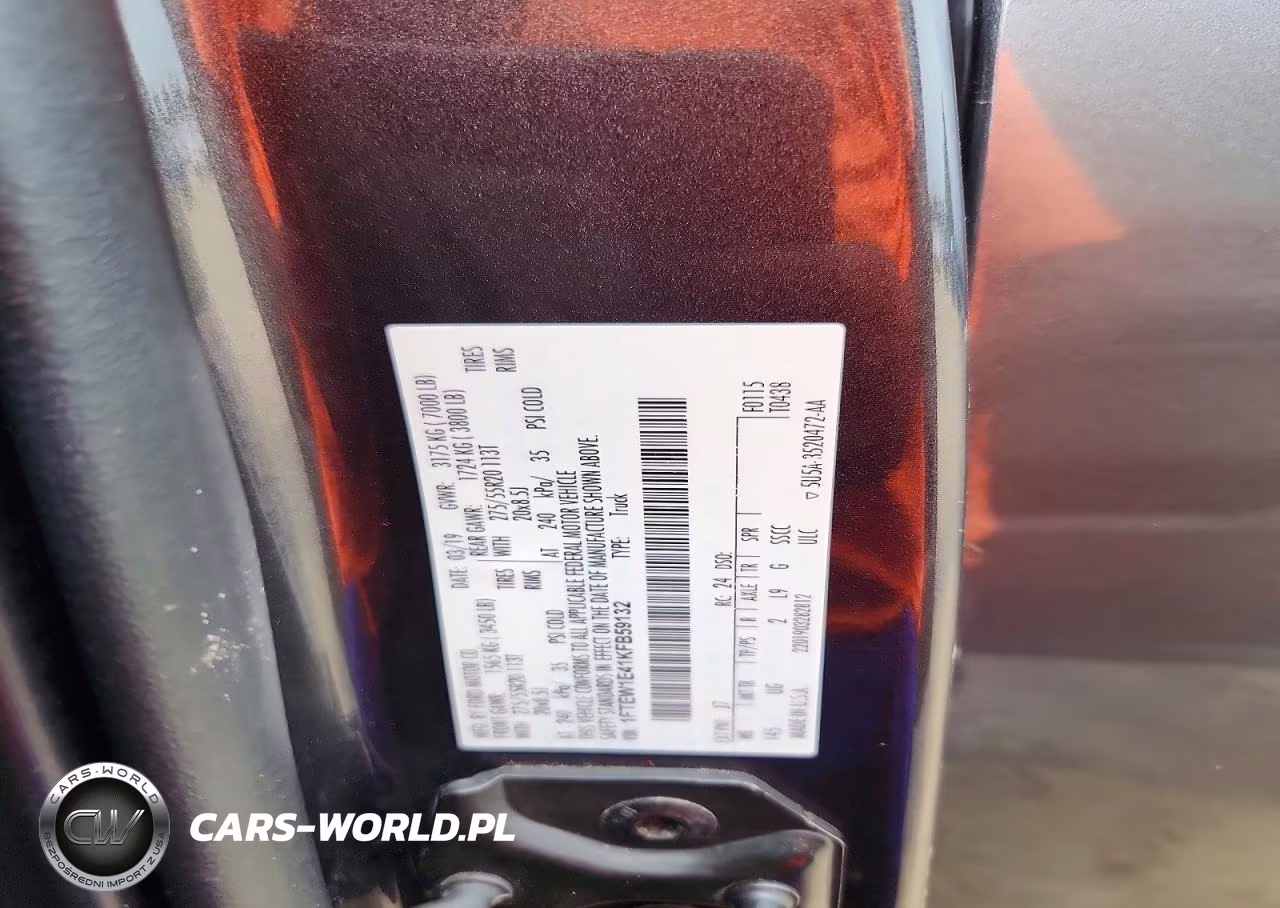 2019 Ford F150 Supercrew VIN:1FTEW1E41KFB59132 - 12