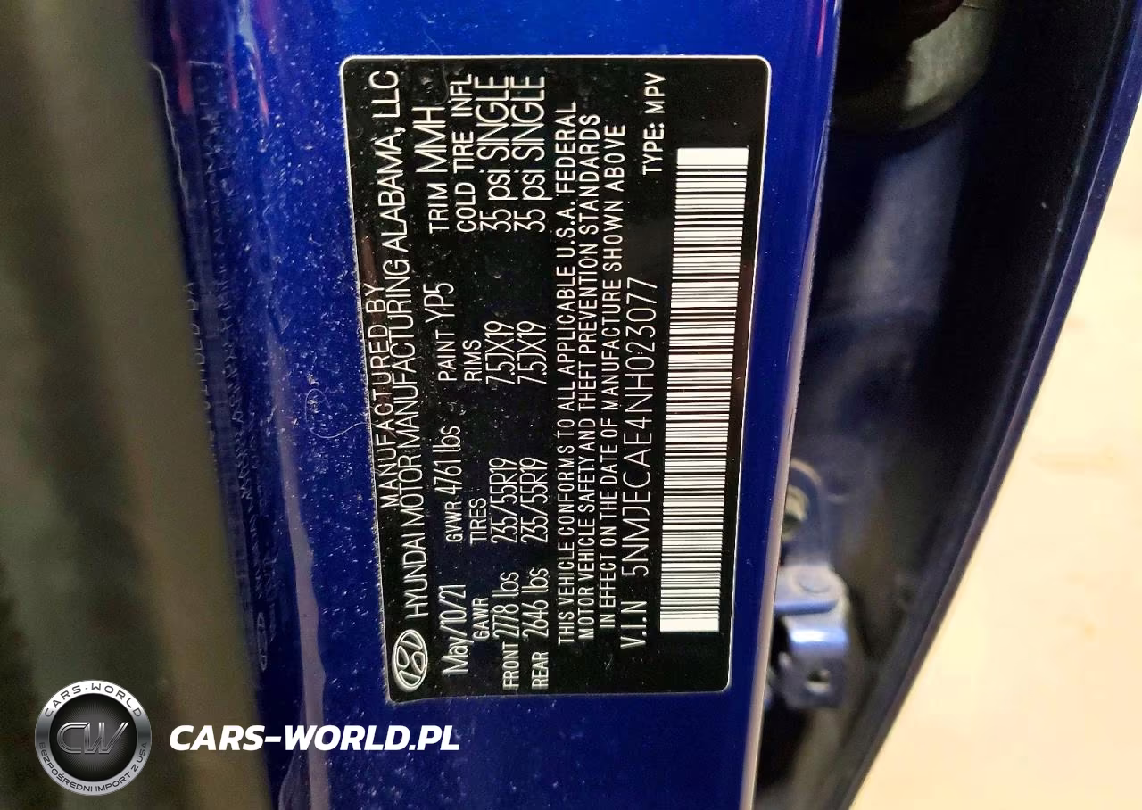 2022 Hyundai Tucson Limited VIN:5NMJECAE4NH023077 - 13