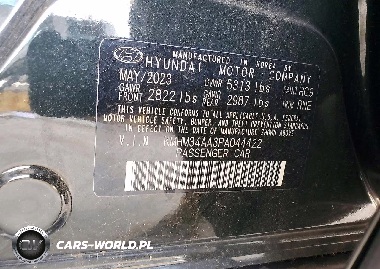 2023 Hyundai Ioniq 6 Sel VIN:KMHM34AA3PA044422 - 12