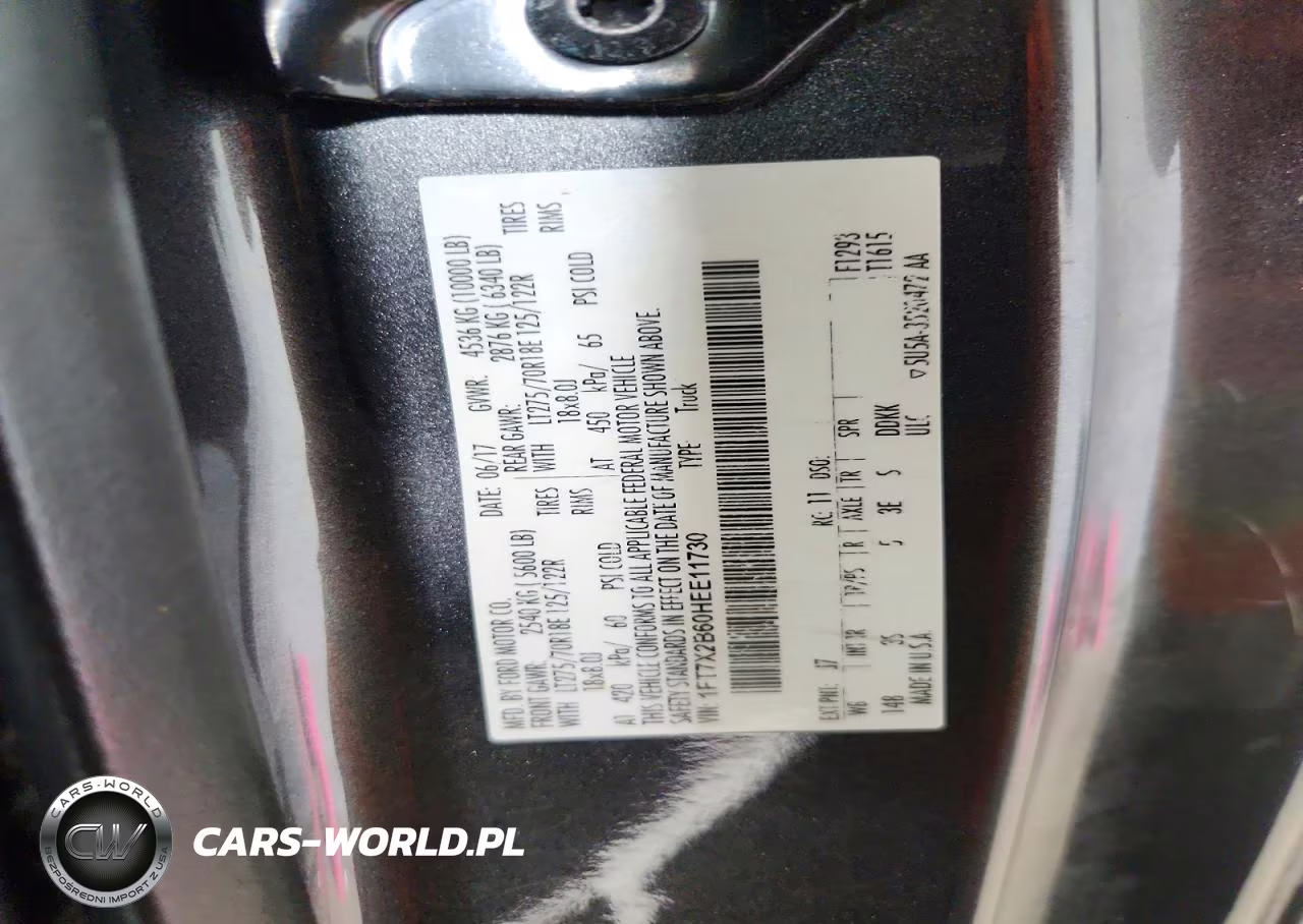 2017 Ford F250 Super Duty VIN:1FT7X2B60HEE11730 - 12