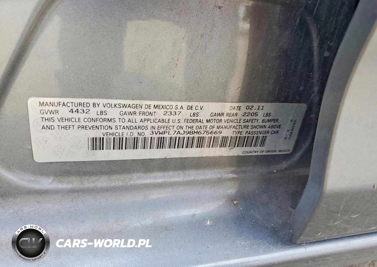 2011 Volkswagen Jetta Tdi VIN:3VWPL7AJ9BM675669 - 12