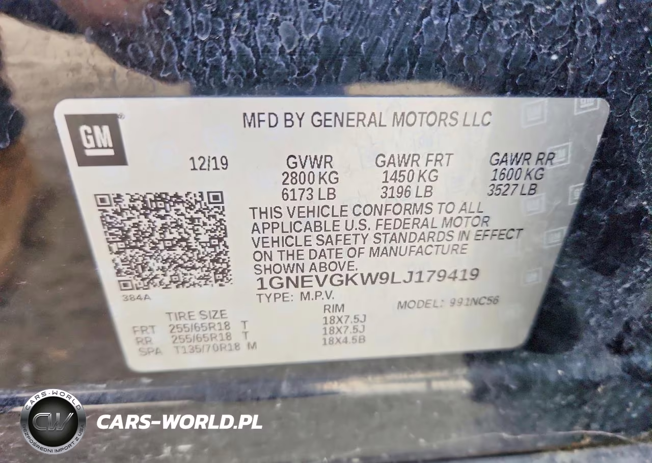 2020 Chevrolet Traverse Lt VIN:1GNEVGKW9LJ179419 - 13