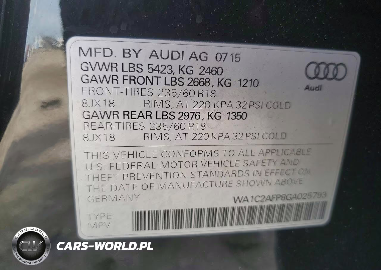 2016 Audi Q5 Premium VIN:WA1C2AFP8GA025793 - 14