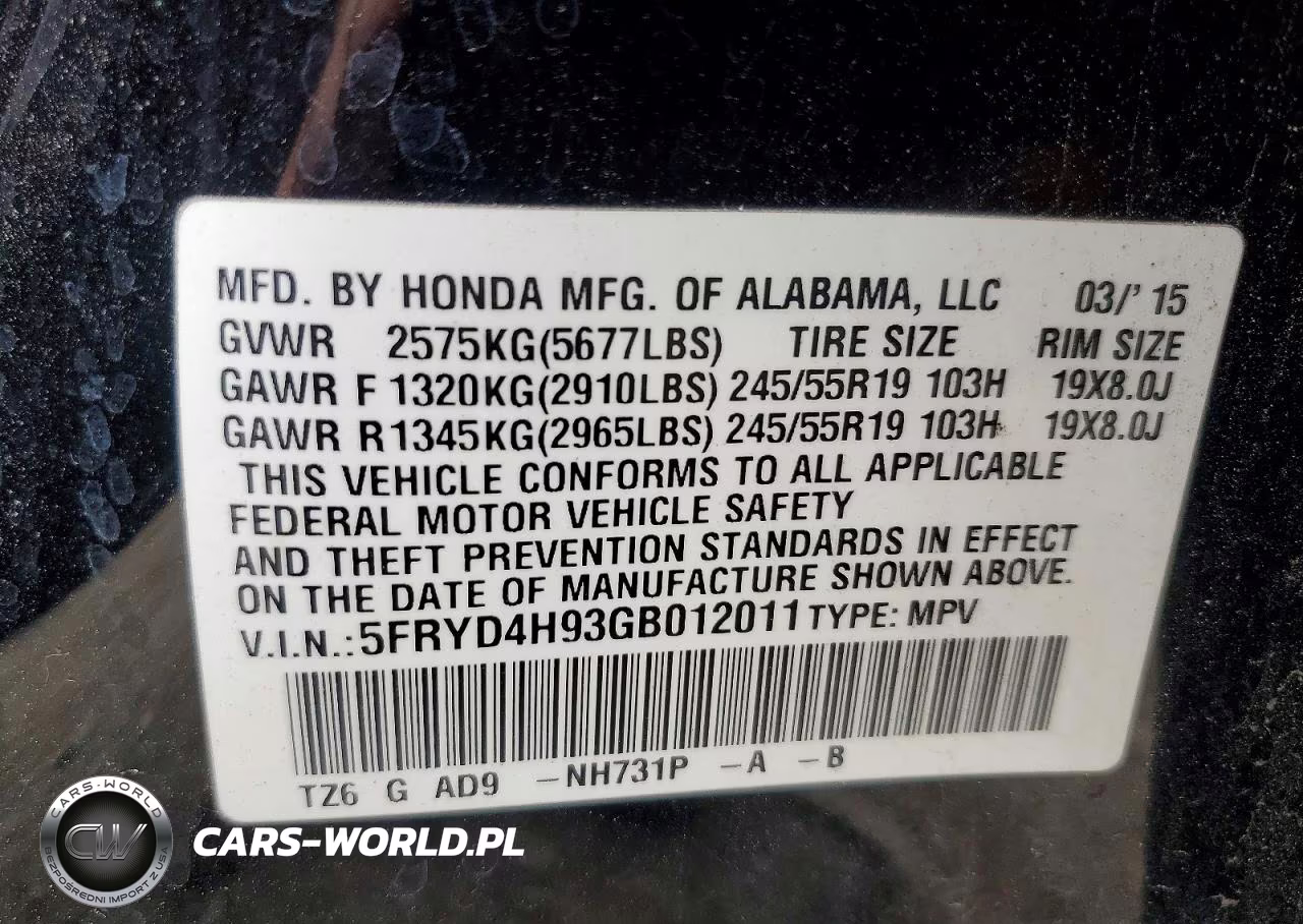 2016 Acura Mdx Advance VIN:5FRYD4H93GB012011 - 13