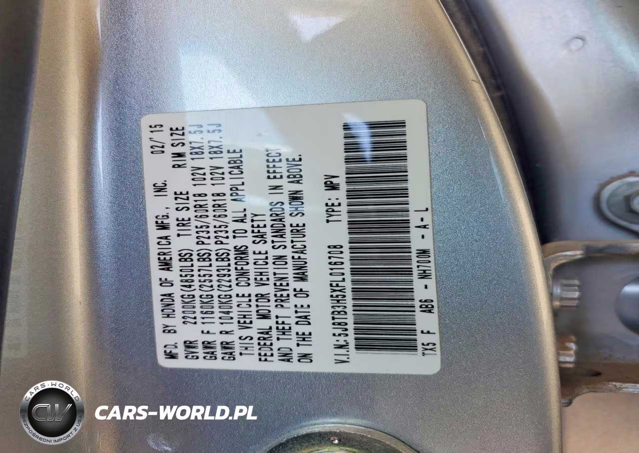 2015 Acura Rdx Technology VIN:5J8TB3H5XFL016708 - 13