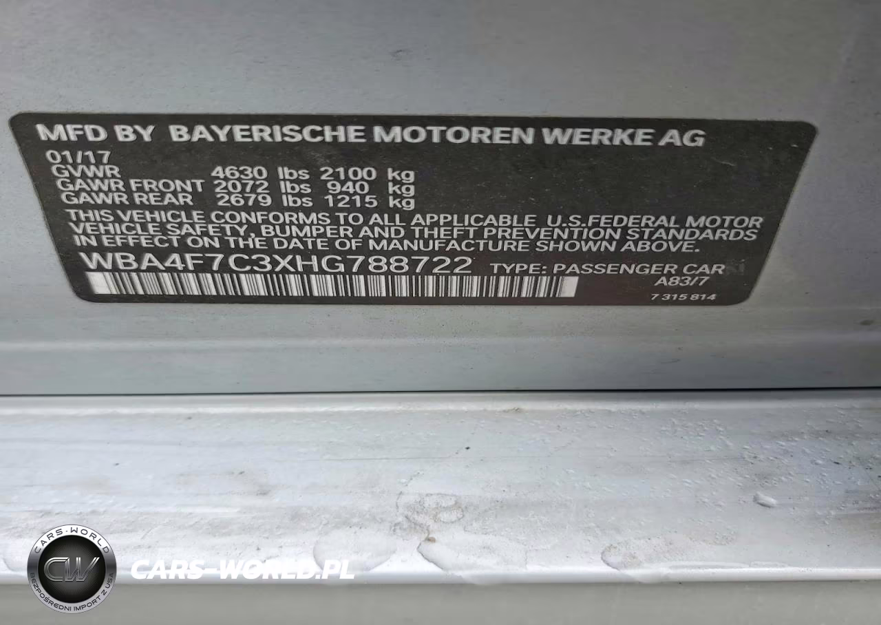 2017 BMW 430I Gran Coupe VIN:WBA4F7C3XHG788722 - 12