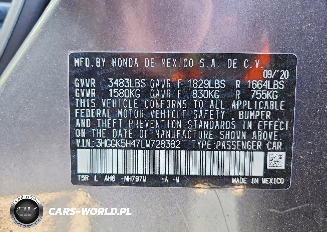 2020 Honda Fit Lx VIN:3HGGK5H47LM728382 - 13